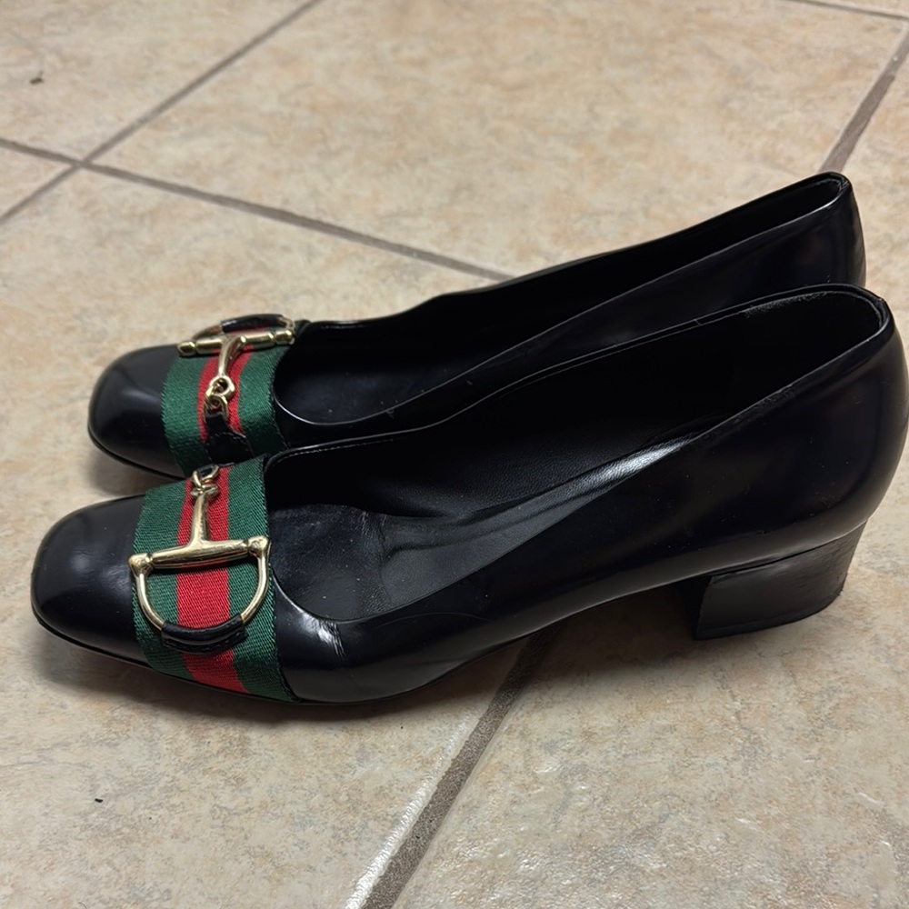 Gucci Black Leather classic heels - Picture 2 of 5